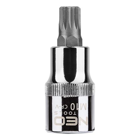 Spiralprofil på hylsa - NEO TOOLS - M10 x 55 mm - Krom-vanadium stål - 25 års garanti