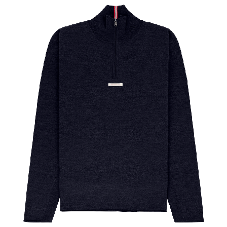 Amundsen Boiled Half Zip Mens Faded Navy