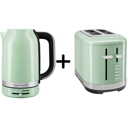 Kitchenaid 5KMT2109 Brödrost + 5KEK1701 Vattenkokare, pistage | Köksmaskiner > Vattenkokare | Bagaren och Kocken