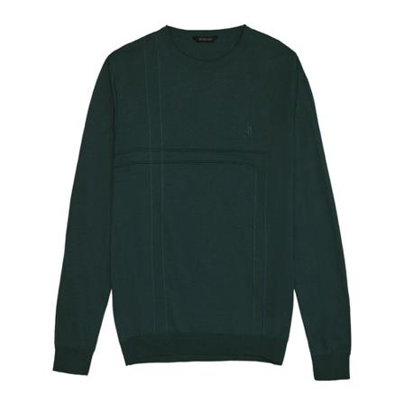 Borgio, Sweter męski freia on zielony okrągły drkolt L Zielony, Mężczyzna, Rozmiar: 2XL