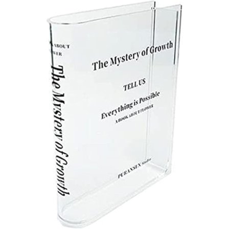 Bogformet Blomster Vase - Klar Blomster Vase | Kulturel Smag Dekorativ Akryl Vase Til Unik Hjem Soveværelse Kontor Accent Bog Ornament