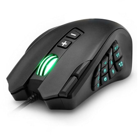 Gaming Mus, 12 programmerbare gaming-knapper, 16400 DPI gaming-mus