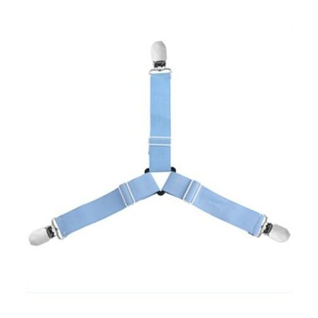 8 st Justerbara Spända Lakanshållare, Justerbara Spännare, Passar Alla Sängar och Madrasser, Blå