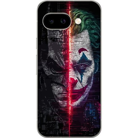 Kompatibelt Mobildeksel til Google Pixel 9a DC Comics Batman Joker splitt ansiktet plakat Gotham skurker Dark Knight retrofilm helt mot skurk kunst