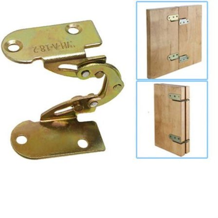 2 stk. Jern skjult folde hængsel til spisebord skrivebord seng beslag møbler kombination mekanisme