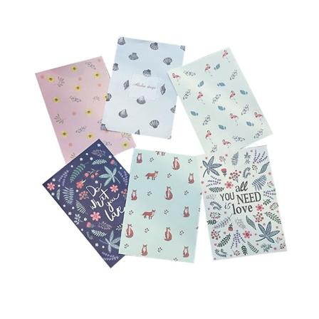 10 stk. Notekort Papirvarer Hilsenskort Hilsenskort Kuverter Bryllupsæt Bryllupsinvitation Assorted Color 21X14.5CM