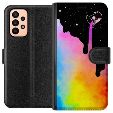 Yhteensopiva Lompakkokotelo Samsung Galaxy A23 Väri avaruudessa