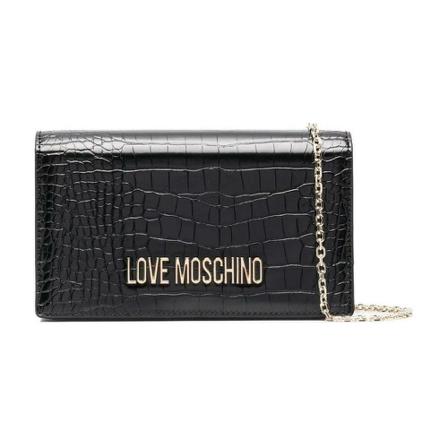 Love Moschino, Clutches Zwart, Dames, Maat:ONE Size