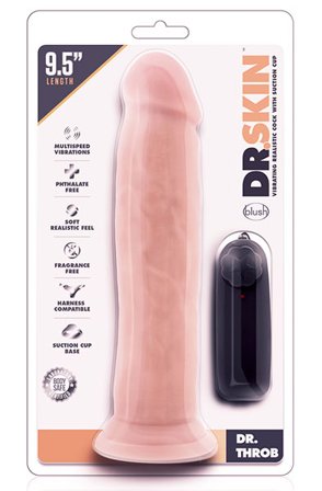 Kjøp Dr. Throb Vibrating Cock 24cm - Vibrerende dildo | God pris