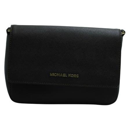 Michael Kors Pre-owned, Daniela Large Gusset Cross Body Bag in Saffiano Leather Bruin, Dames, Maat:ONE Size