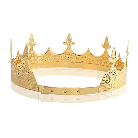 King Crown for Men - Royal Crown Prince Tiara for Men för bröllop, födelsedag, balfest, Halloween-dekorationer, Alexander