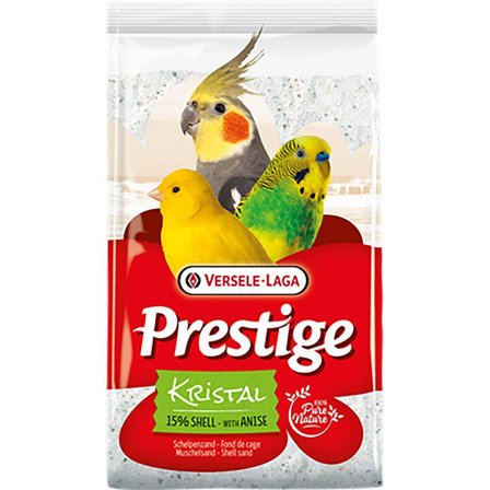 Versele-Laga Prestige Kristal Skjellsand, Hvit - 5kg