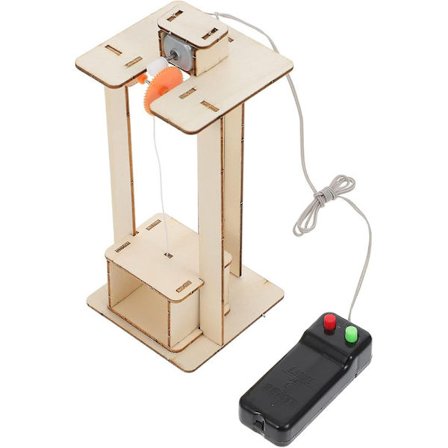 Træelevator Børn Elevator Legetøj: DIY Elevator Sæt Lifte Elevator Model DIY Håndværk Fremstilling Kit Tidlig Uddannelse Læring Legetøj Db