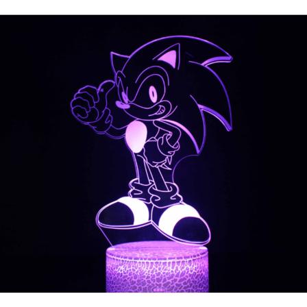 IC Tegnede 3D LED-lys Natlys, USB-senglampe til børn