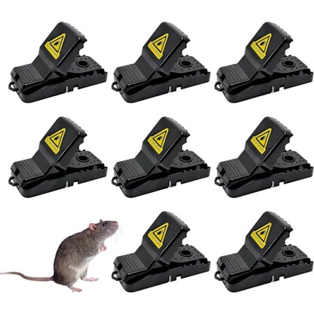 Detta 6-pack med musfällor är lämpligt för användning i kök, trädgårdar, lagerlokaler, källare och andra liknande platser.