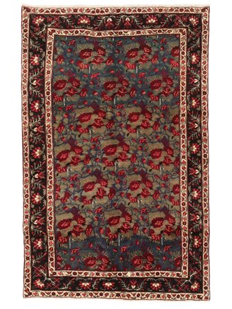 Orientalisk Afshar/Sirjan Matta 156X243 Svart/Mörkröd Ull, Persien