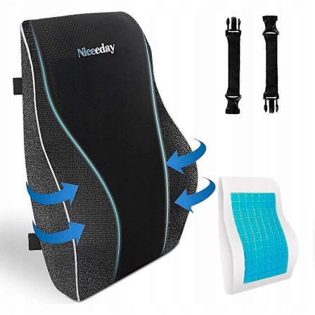 Ortopedinen lannerangan tyyny selän alle nojatuoliin