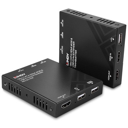 Lindy KVM Extender 120m Cat.6 HDMI 4K30 & USB