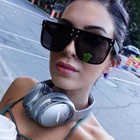 Square Flat Oversized Sunglasses Famous Kim Kardashian Women New Fashion 2023