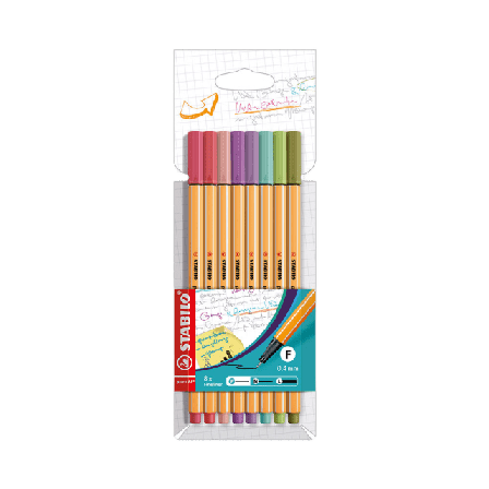 Stabilo Fineliner point 88 8-pack Kontor & papper Flerfärgad 8 ST