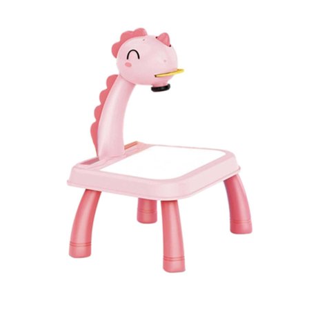 Tegneprojektorbord til børn Projektionstegnebræt Tegneskrivebord Projektor Sporing (A)