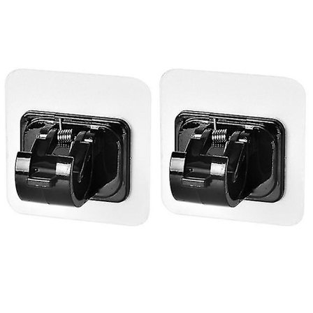 2 kpl Japanilaistyylinen ripustustangon kiinnike Teleskooppitangon kiinnike Reiätön verhotangon pidike Suihkuverhotangon koukkukiinnike