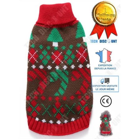 Drag för hund - TD - 2XL - Fleece - Mjuk - Röd