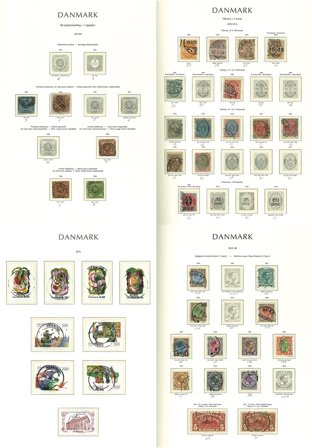 Danmark til 2012 - Samling i 2 frimärksalbum - Stemplet