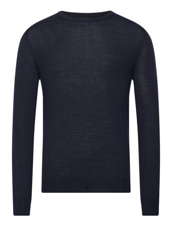 M Merino Blend C-Neck Sweater Tops Knitwear Round Necks Navy J. Lindeberg