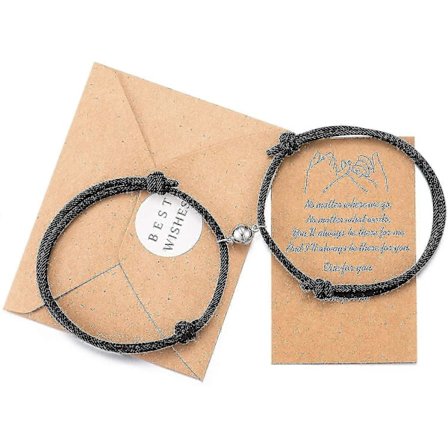 Magnetisk Pararmbåndsett Løfter om Evig Kjærlighet Smykkergaver til Par Bestevenn (FMY)