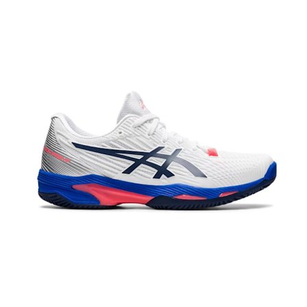 ASICS Solution Speed FF Wh/Bl Clay/Padel Women (Skadad yttre förpackning)