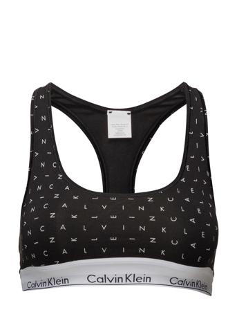 Bralette Lingerie Bras & Tops Soft Bras Tank Top Bras Musta Calvin Klein