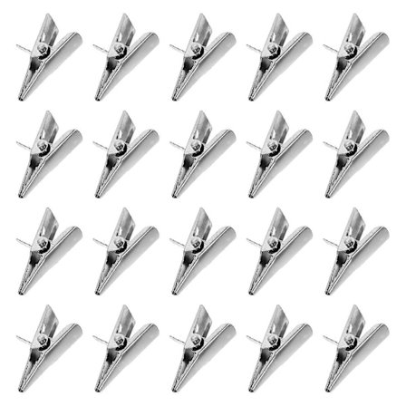 50 stk. Mini Alligator Clips til Hjemmet Små Alligator Clips Metal Krokodille Clips Jule Tøjklemmer