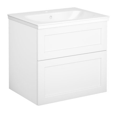 Gustavsberg Artic Kommodepakke rammedør, hvit, 60 cm, Baderom