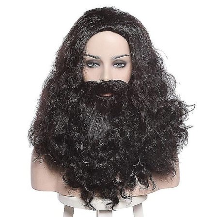 Albus Dumbledore Cosplay Parykker Lucius Malfoy Rubeus Hagrid Bellatrix Lestrange Moive Halloween Paryk Syntetisk Hår