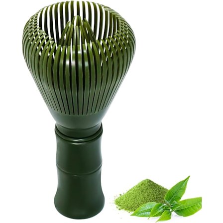 Naturlig Matcha-piskeris i harpiks - 80 pinde, traditionelt japansk teceremonitilbehør, grøn