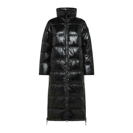Peuterey, Long, high neck down jacket Zwart, Dames, Maat:2XL