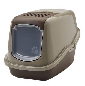 Savic - Katteboks Nestor varm grå-sjokoladebrun 56x39x38cm - Katt - Kattedo & kattetoalett - Kattedo & kattetoalett med tak - ZOO.no