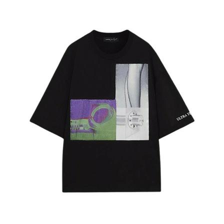 Lanvin T-shirt , Zwart , Heren , Maat: S