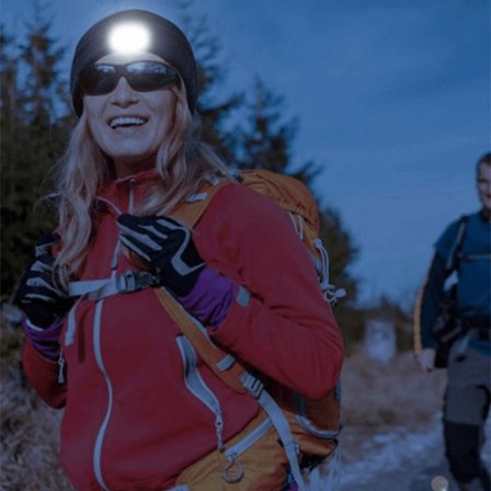 Onesize Mössa med Inbyggd Lampa Svart