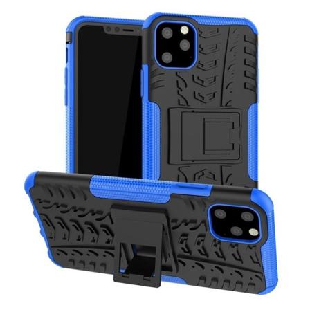 Sejt dækmønster Stødsikkert og fleksibelt hybridcover med kickstand iPhone 11 Pro Max 6,5 tommer (2019) - Blå Blue
