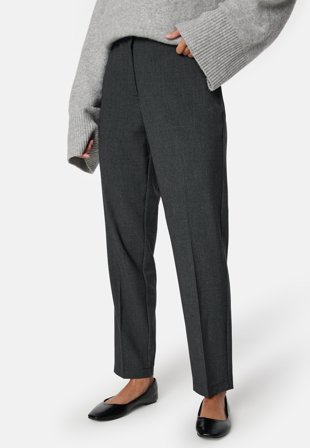 Pieces Luisa HW Ankle Pant Grey Melange Klær