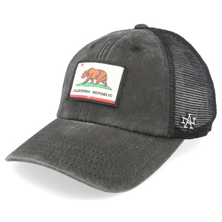 American Needle - Black - trucker - Cap - California Badger Black Trucker - Hatstore