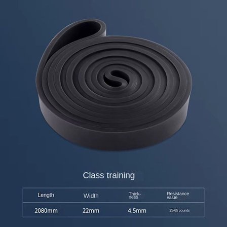 Resistance Bands Fitness Tension Belt SVART