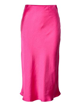 Vidinna Hw Skirt /3 Skirts Satin Skirts Rosa Vila*Betinget Tilbud