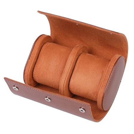 1-rums urrulle rejseetui bærbar vintage læder ur display etui ur opbevaringsboks ur O