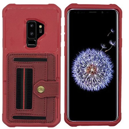 Samsung Galaxy S9 Plus - Praktiskt Stilrent Skal med Korthållare