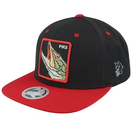 Skillfish - Sort snapback Kasket - Pike Box Black/Red Snapback @ Hatstore