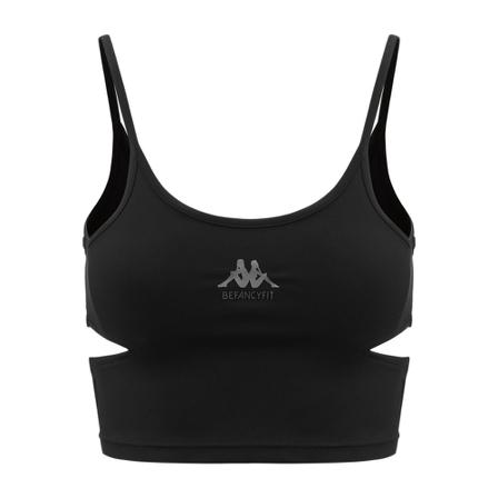 Kappa Authentic Befancyfit Bubble Black , Zwart , Dames , Maat: S Sportshirts
