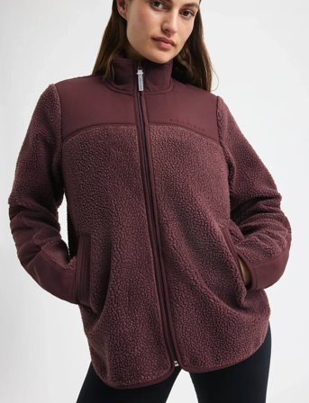 Röhnisch Phoebe Pile Jacket - Burgundy - M